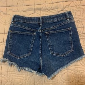 Zara High Waisted Denim Jean Shorts